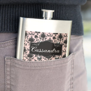Cantil Goth Rosa e Preto Caveiras e Rosas Personalizado