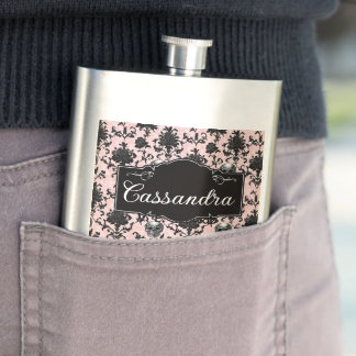 Cantil Goth Rosa e Preto Caveiras e Rosas Personalizado
