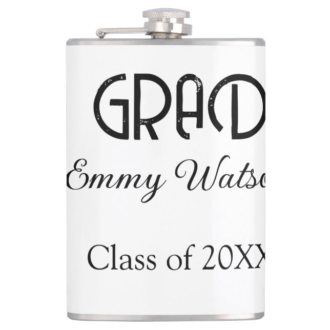 Cantil Grad bold letter graduation name class of 20XX sim (Frente)