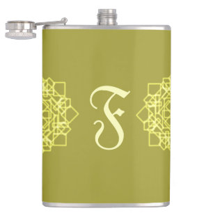 Cantil Gradiente Geométrico Mínimo Elegante Dourado