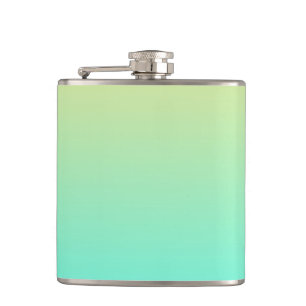 Cantil Gradiente Simples Pastel Amarelo Turquesa