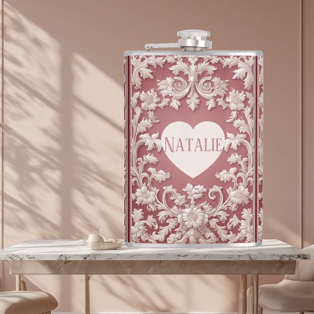 Cantil Grandiosidade Barroca Opulenta de Rolo de Campo Fr (French Country Opulent Baroque Scrollwork Grandeur Flask)