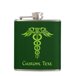 Cantil Green Celtic Knot Caduceus