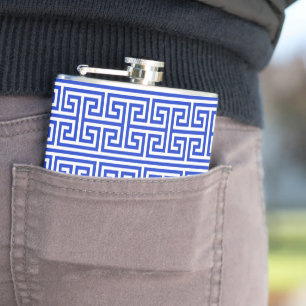 Cantil Grego Meander Key Square H Patterno Blue