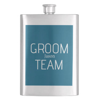 Cantil groomsman bold groom team gray blue white bachelor