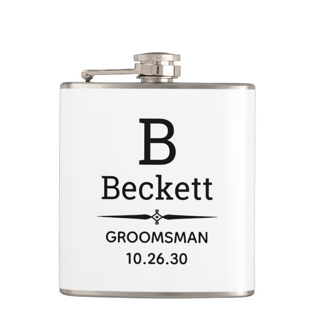 Cantil Groomsman Monogrammed (Frente)