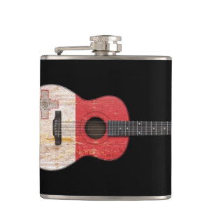 Cantil Guitarra acústica envelhecida e vestida da
