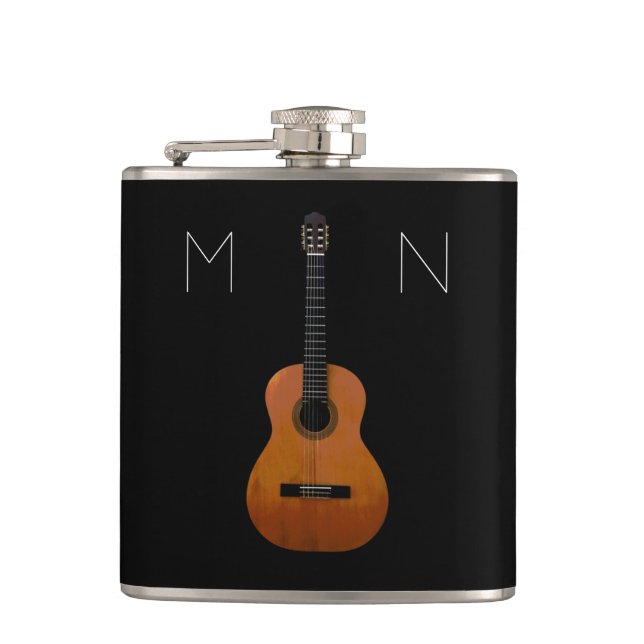 Cantil Guitarra Acústica Monograma Flásico Personalizado  (Frente)