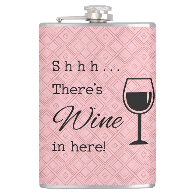 Cantil Há Vinho Aqui, Triângulo Rosa, Patternado (Frente)