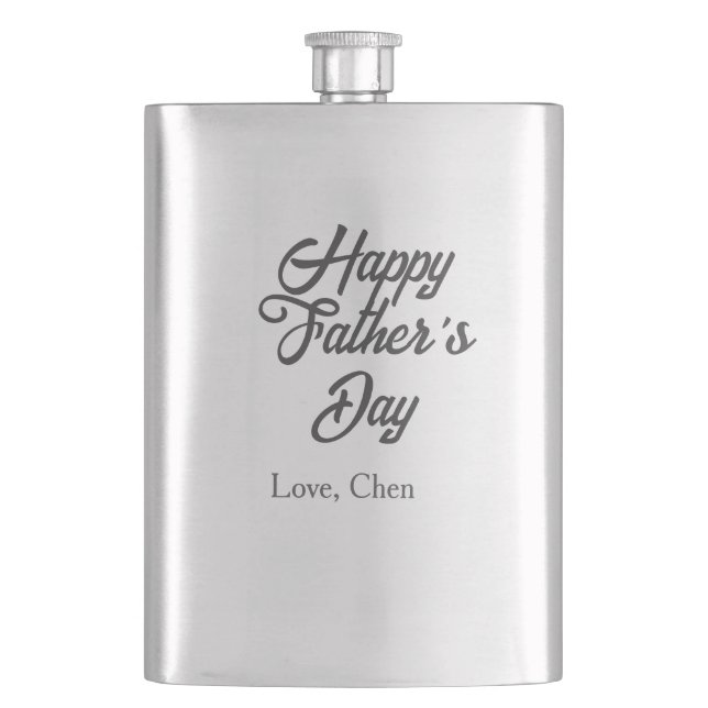 Cantil Happy father's day gray name love best Daddy ever  (Frente)