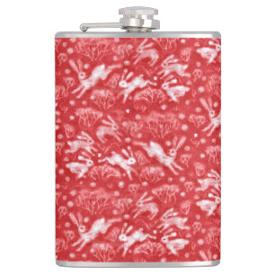 Cantil Hares Snow Field White Rabits Inverno Animais Verm