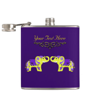 Cantil Henna Elephant (Amarelo/Roxo)
