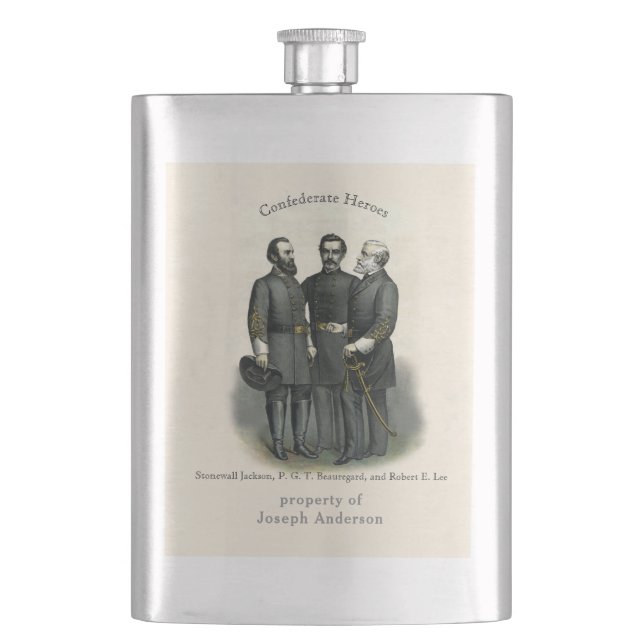 Cantil Heroes da Guerra Civil Stonewall Beauregard Lee (Frente)