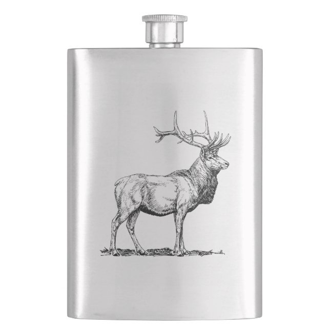 Cantil Hip flask with Deer / Flachmann mit Hirsch (Frente)
