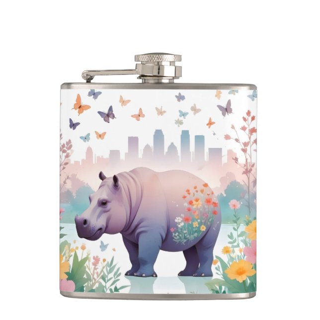 Cantil Hippopotamus Vintage Animal Nature (Frente)