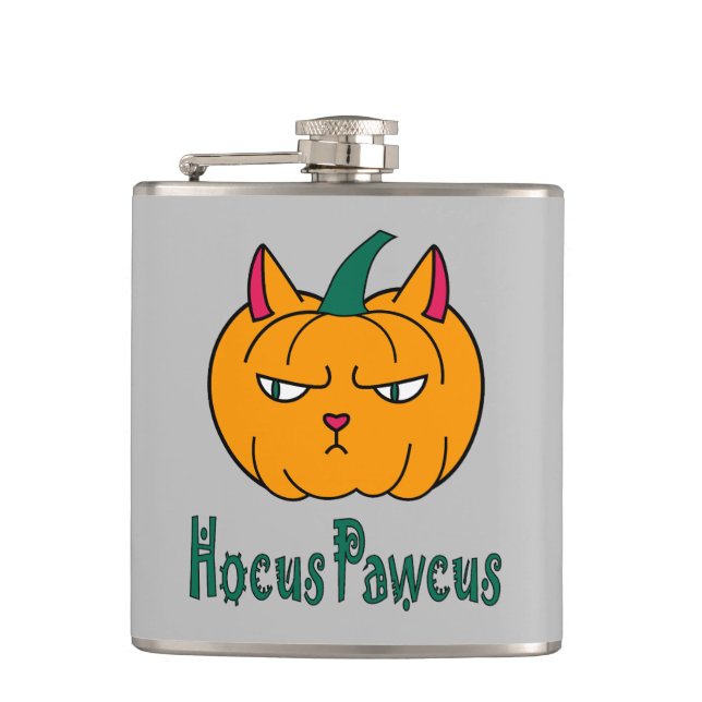 Cantil Hocus pawcus Halloween abóbora gengibre magia (Frente)
