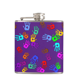 Cantil holiES - padrão colorido das mãos 1 + seu traseiro