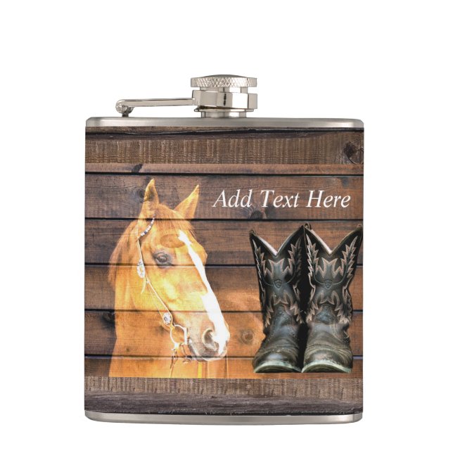 Cantil Horse Cowboy Boots Conselho Russo de Celeiro (Frente)