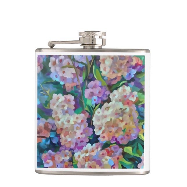 Cantil Hydrangeas Artísticas Hortensia Floral Abstrato Ar (Frente)