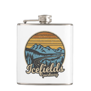 Cantil Icefields Parkway Alberta Canada Retro