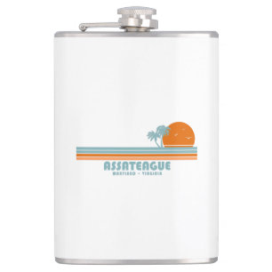 Cantil Ilha Assateague Maryland Virginia Sol Palmeiras