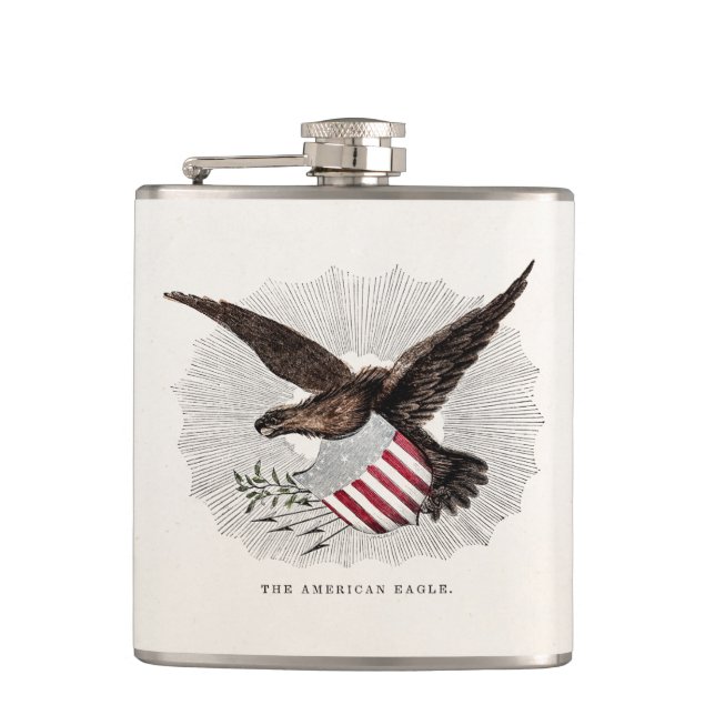 Cantil Ilustração Americana de Aves de Águia Americana do (Frente)