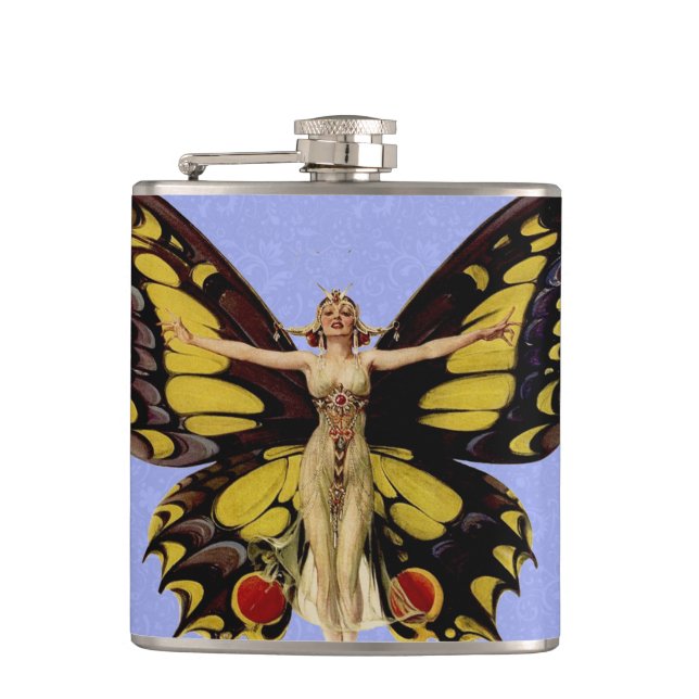 Cantil Ilustração da Mulher Borboleta Flapper por Leyende (Frente)