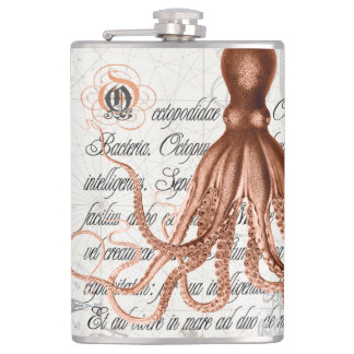 Cantil Ilustração de Octopus Vintage
