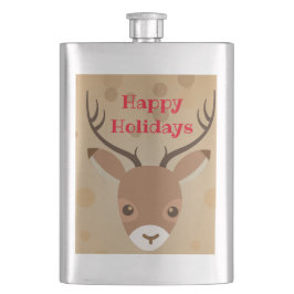 Cantil Ilustração de rena em um fundo marrom