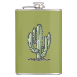 Cantil Ilustração Desenhada À Mão Da Planta De Cactus