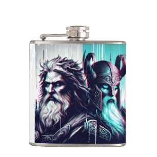 Cantil image of the gods zeus and odin togethe