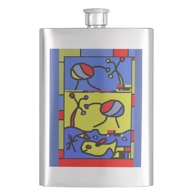 Cantil Imagem com peixes da arte moderna (Frente)