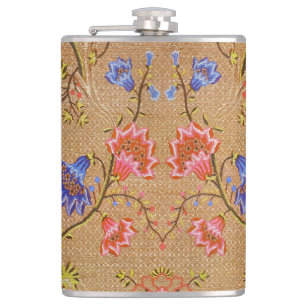 Cantil Imperial Vermelho e Dourado Interligado Floral em