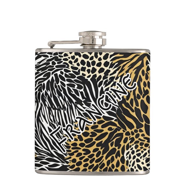 Cantil Impressão animal mista Zebra Leopard Tiger Mistura (Frente)