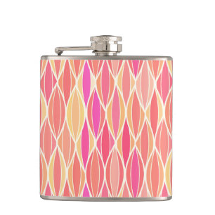 Cantil Impressão de Fita do Século de médio - rosa, coral