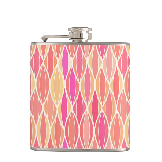 Cantil Impressão de Fita do Século de médio - rosa, coral (Frente)