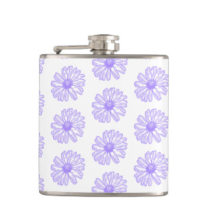 Cantil Impressão de Flor de Daisy Purple Pastel, Hippie F