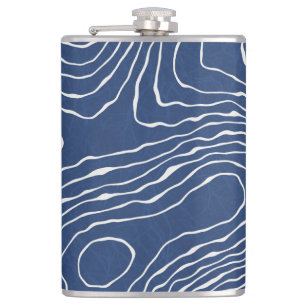 Cantil Impressão Orgânico Topográfico da Linha da Terra.