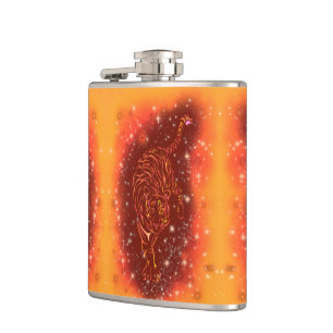 Cantil Incríveis Tigres De Fogo Correndo Na Noite Estrel