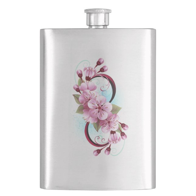 Cantil Infinidade com Flores de Flor Sakura (Frente)