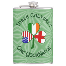 Cantil Inglaterra Irlanda EUA Shamrock Flag Personalizado