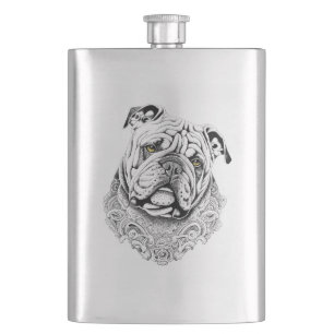 Cantil Inglês Bulldog Pet Animal Nature Illustration Art