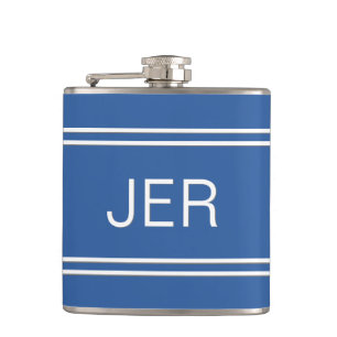 Cantil Iniciais de Três Letras Monogramadas Bebida Azul R