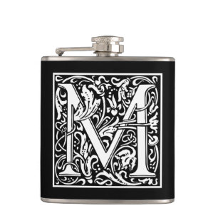 Cantil Inicial decorativa "M" da letra