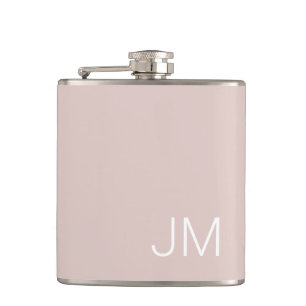 Cantil Inicials Monogramadas Rosa Bege Oversized Modernas