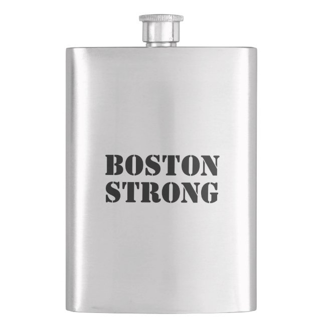 Cantil inox preto "Boston Strong" (Frente)