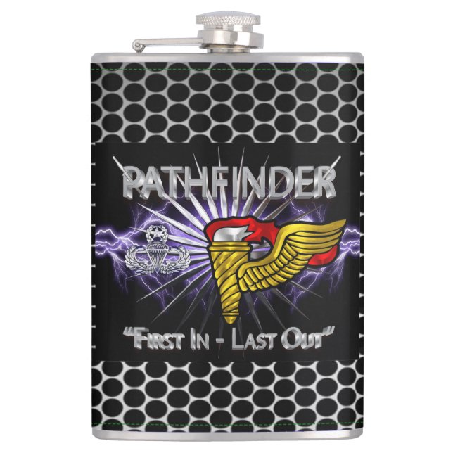 Cantil Insígnia de Pathfinder-“Primeiro a Entrar, Último  (Frente)