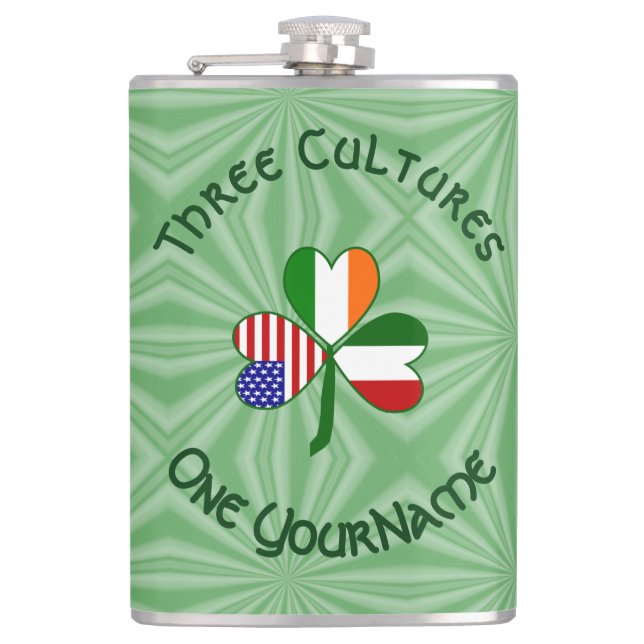 Cantil Irish Irish American Flags Italiano Shamrock Seu N (Frente)