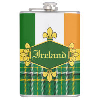 Irish National Tartan,flag, Personalizar com o nom