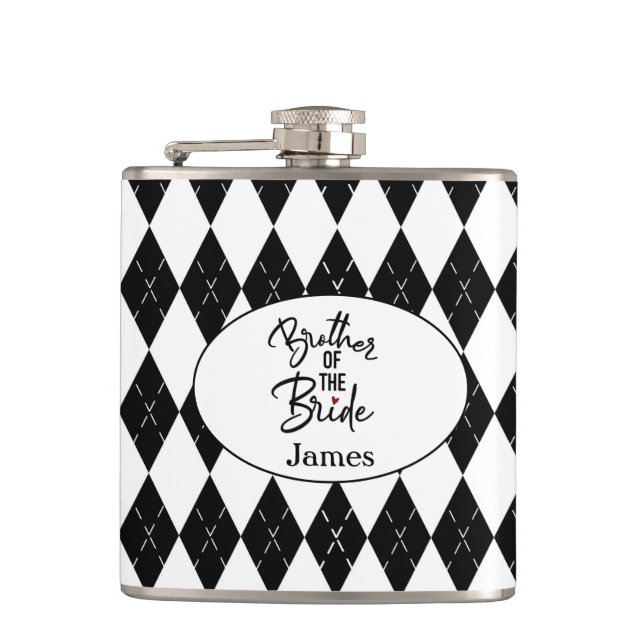 Cantil Irmão Personalizado do Bride Flask (Frente)